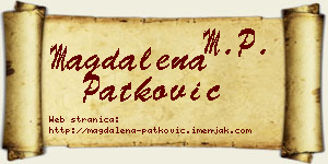 Magdalena Patković vizit kartica